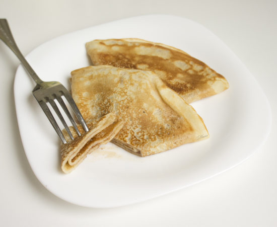 Блинчики с корицей и сахаром