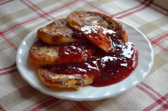 Оладьи творожные с рисовой мукой